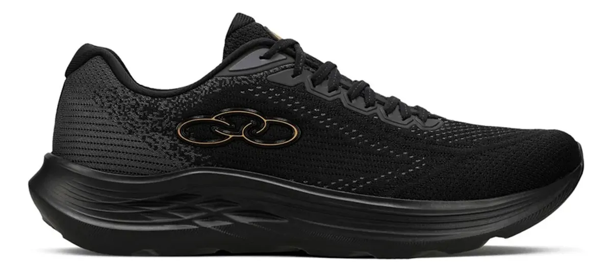 Tênis Olympikus Index 4 preto para caminhada e corrida leve