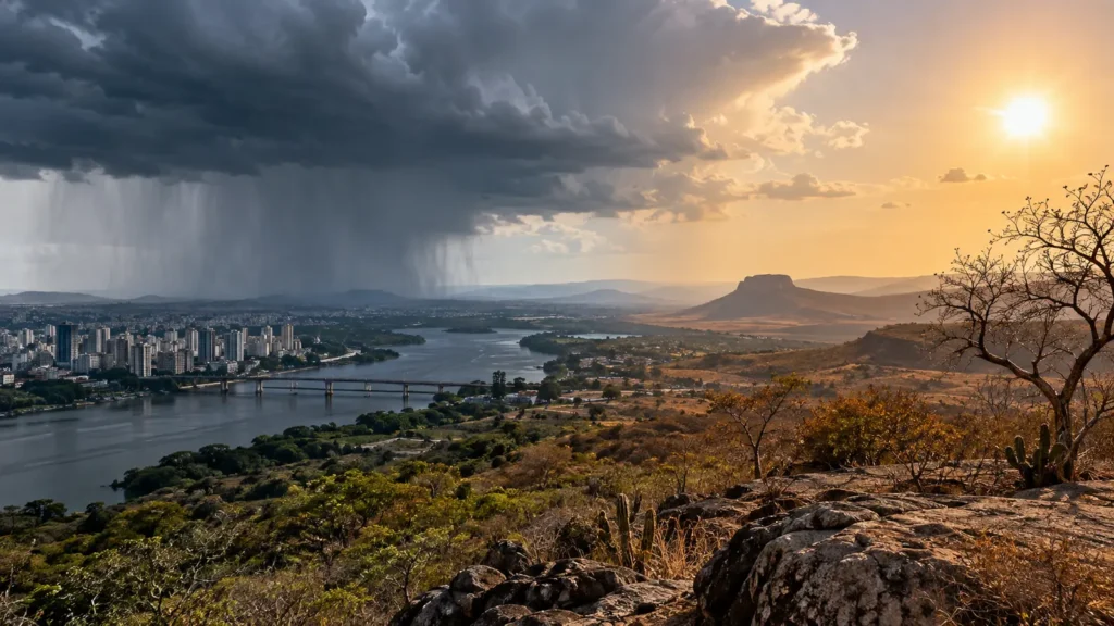 Contraste entre chuva intensa e estiagem associado aos possíveis efeitos do El Niño no Brasil
